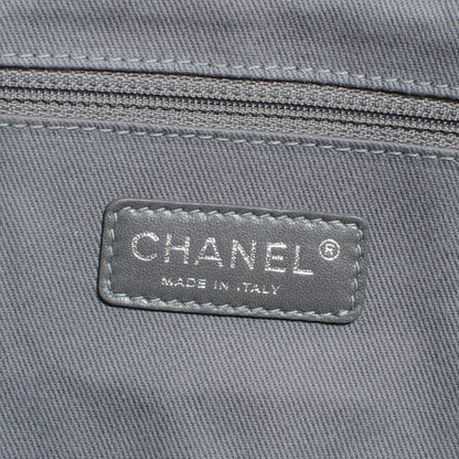Chanel Iridescent Calfskin Large Glint Flap Beige Clair 6 of 7