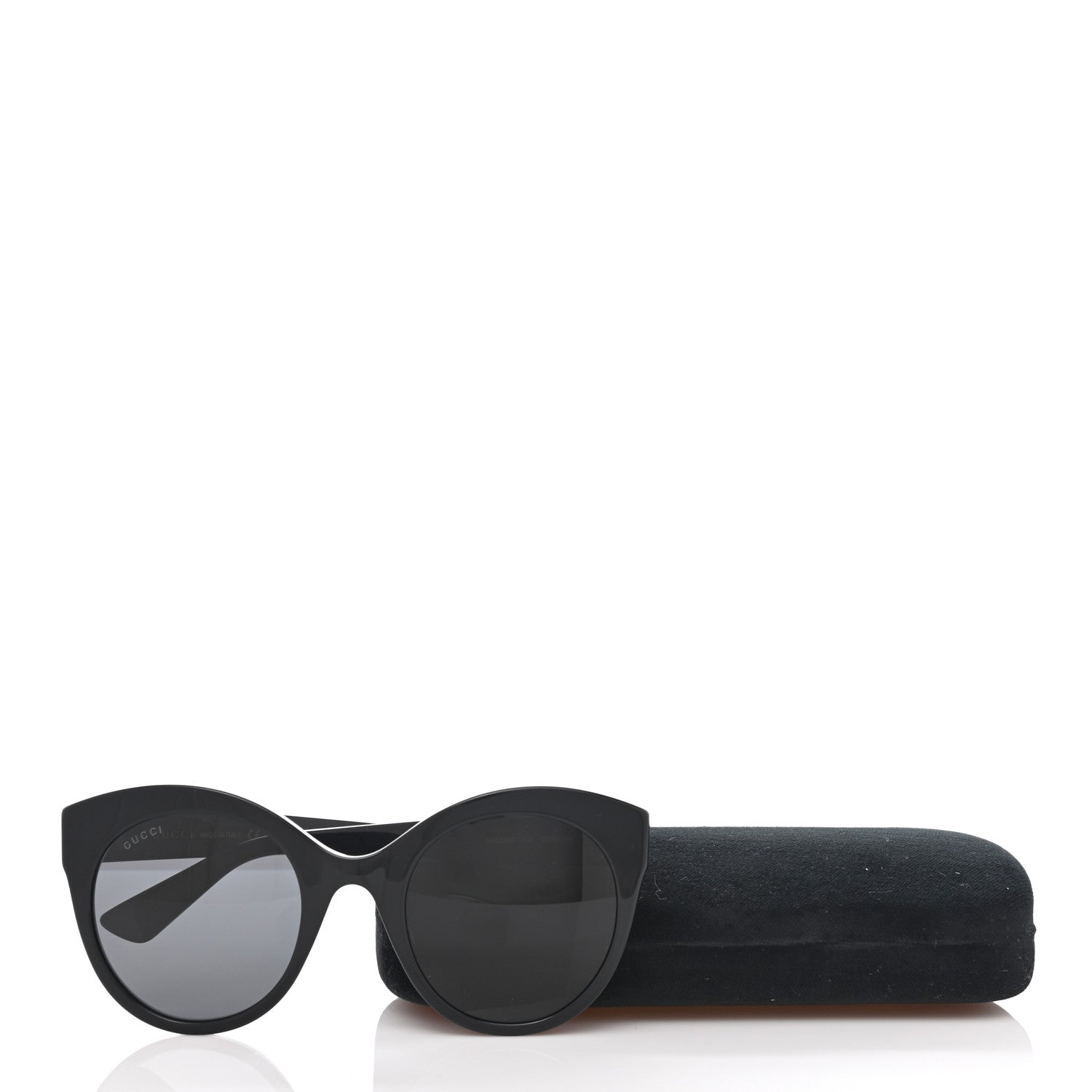 Gucci Round GG Sunglasses GG0028S Black 9 of 9