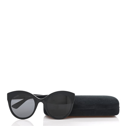 Gucci Round GG Sunglasses GG0028S Black 9 of 9