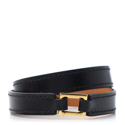 Hermes Box Rivale Double Tour Bracelet S Black 3 of 6