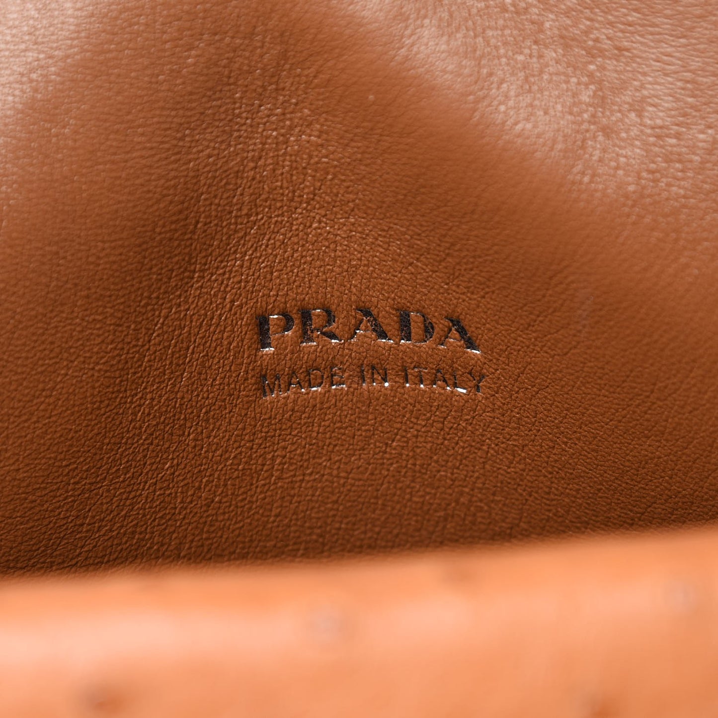 Ostrich Convertible Top Handle Tote Cognac