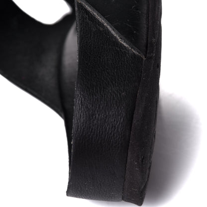 Valentino Garavani Calfskin VLTN Birkenstock Slide Sandals 40 Black 6 of 8
