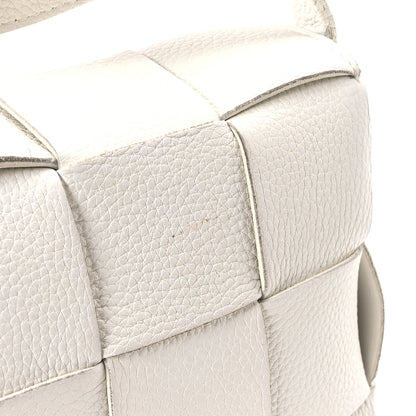 Bottega Veneta Grained Calfskin Maxi Intrecciato Cassette Crossbody Bag White 12 of 12