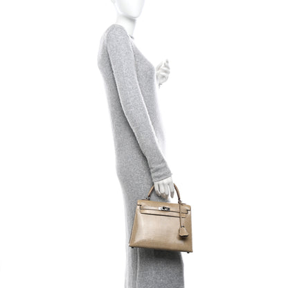Hermes Lizard Niloticus Kelly Sellier 25 Ficelle 2 of 14