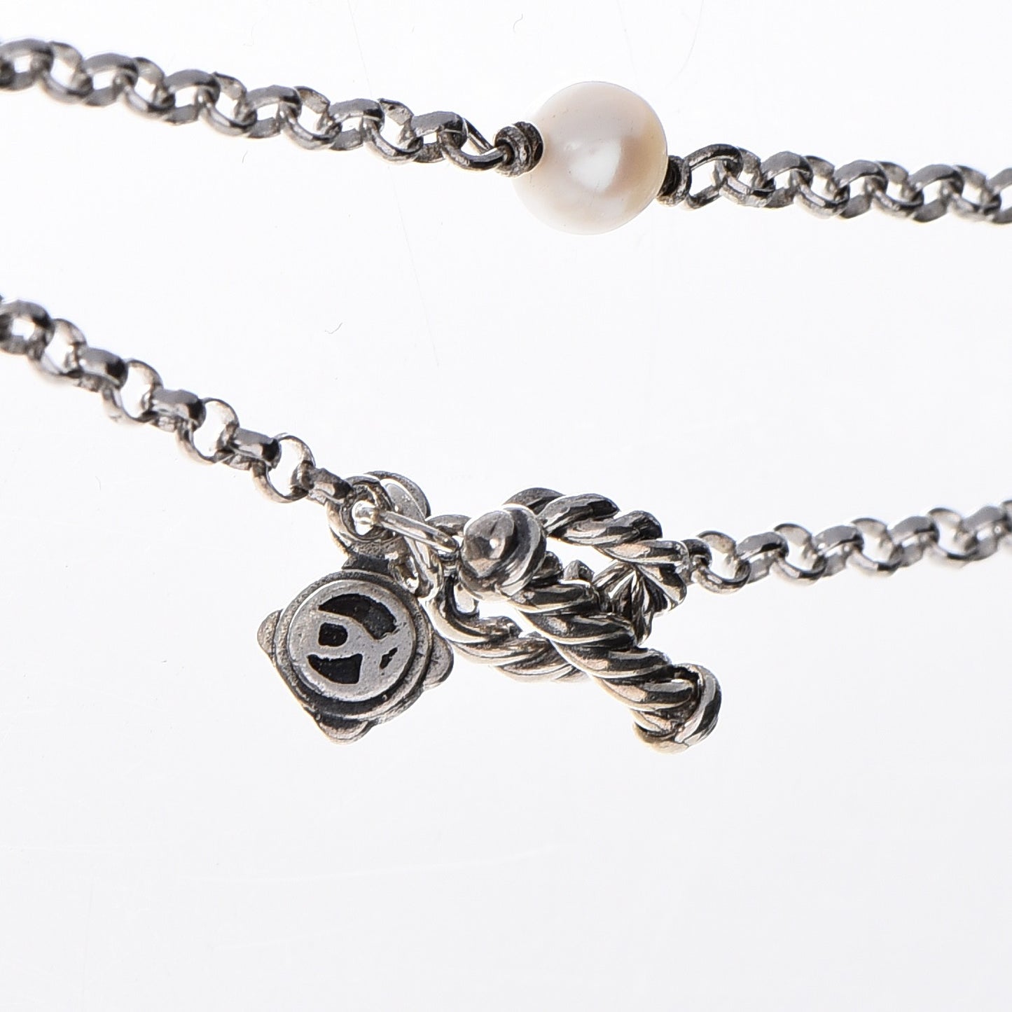 Sterling Silver Freshwater Pearl Bead Chain Necklace