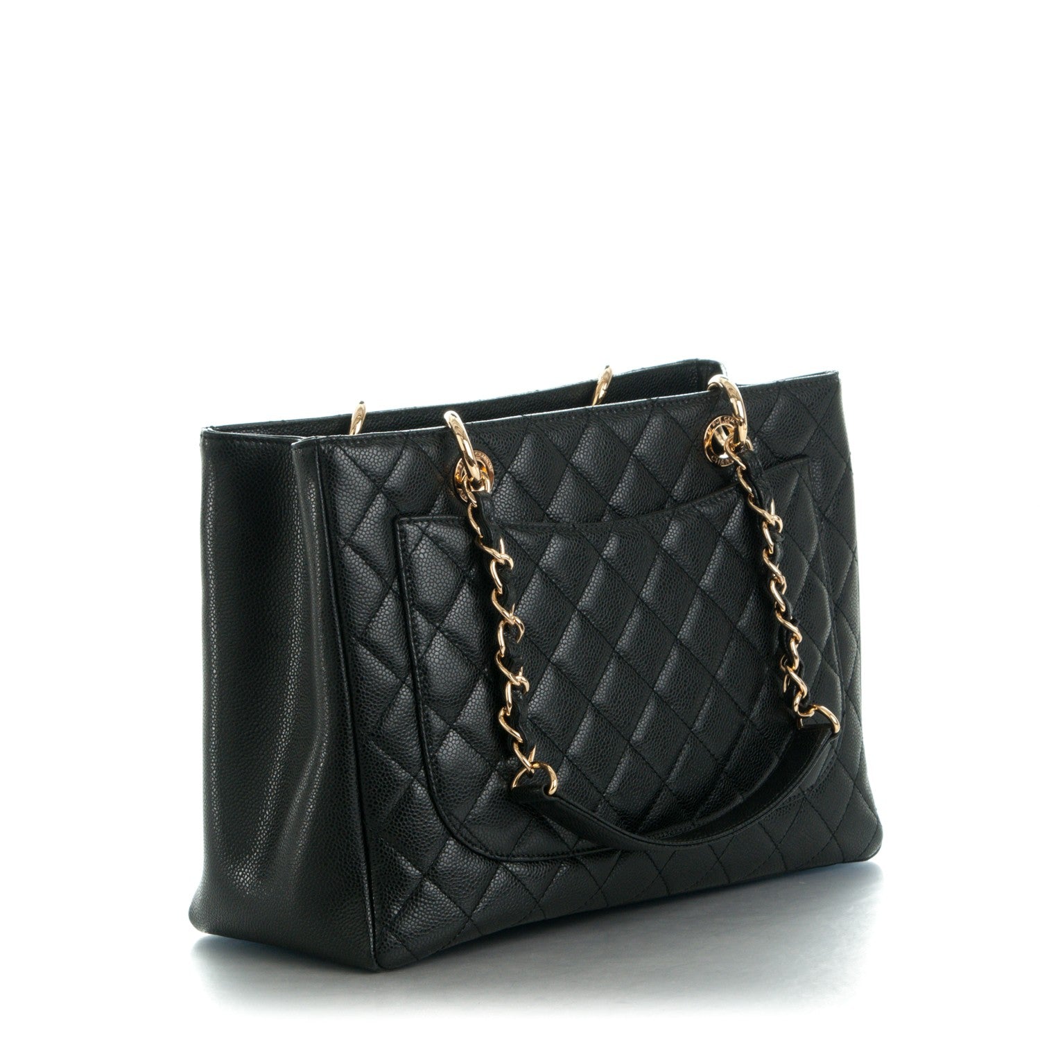 Chanel Caviar Quilted Grand Shopping Tote GST Black 3 of 7