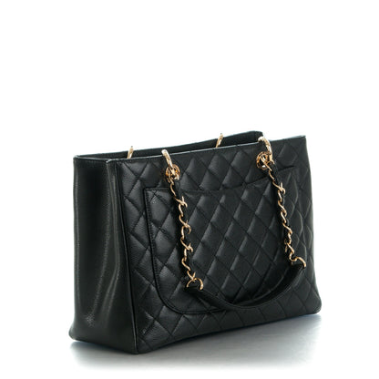 Chanel Caviar Quilted Grand Shopping Tote GST Black 3 of 7