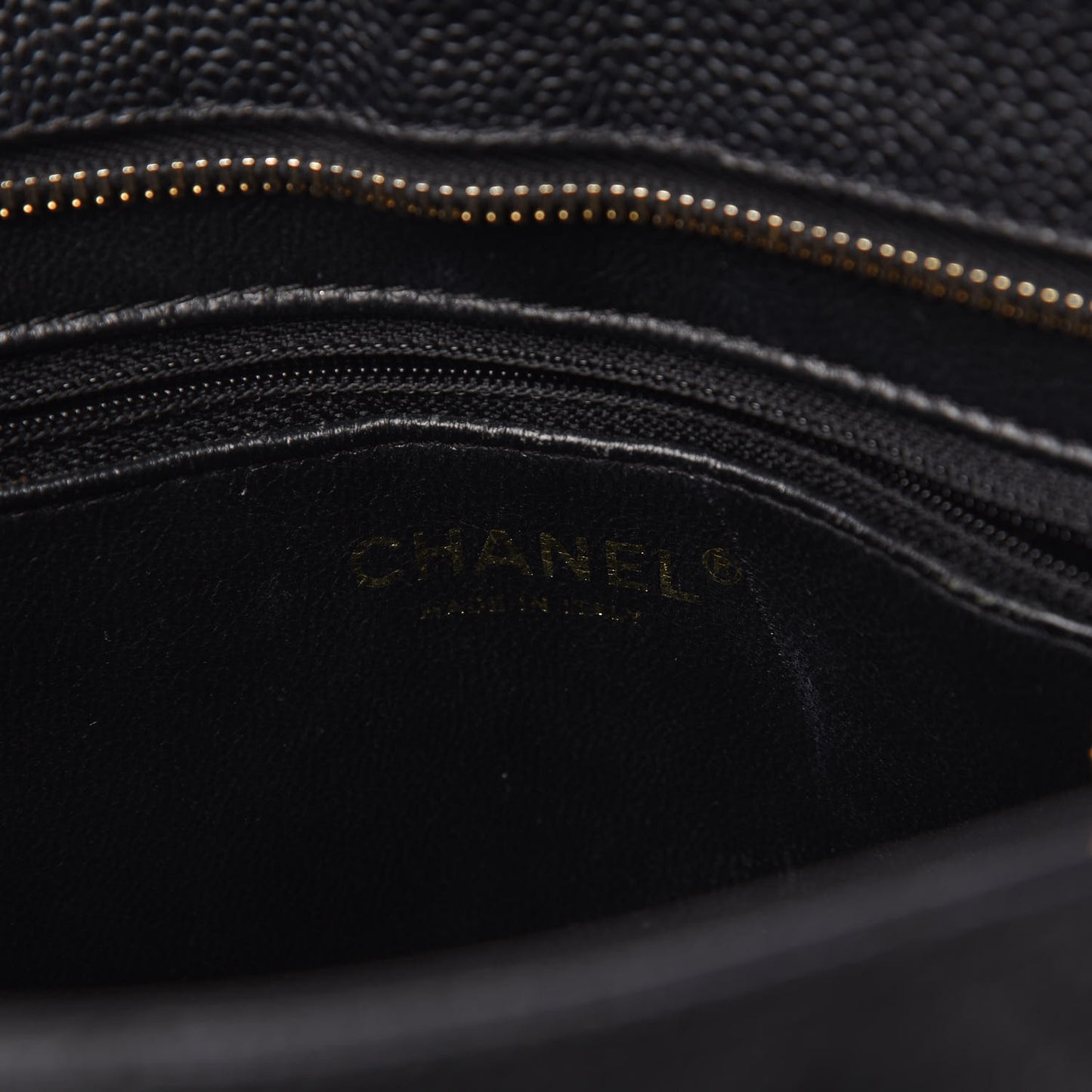 Caviar Quilted Medallion Tote Black
