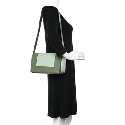 Celine Shiny Smooth Calfskin Medium Frame Shoulder Bag Pastel Green 2 of 14