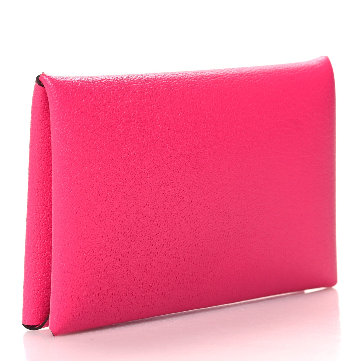 Hermes Chevre Chamkila Calvi Card Case Rose Pop 3 of 9