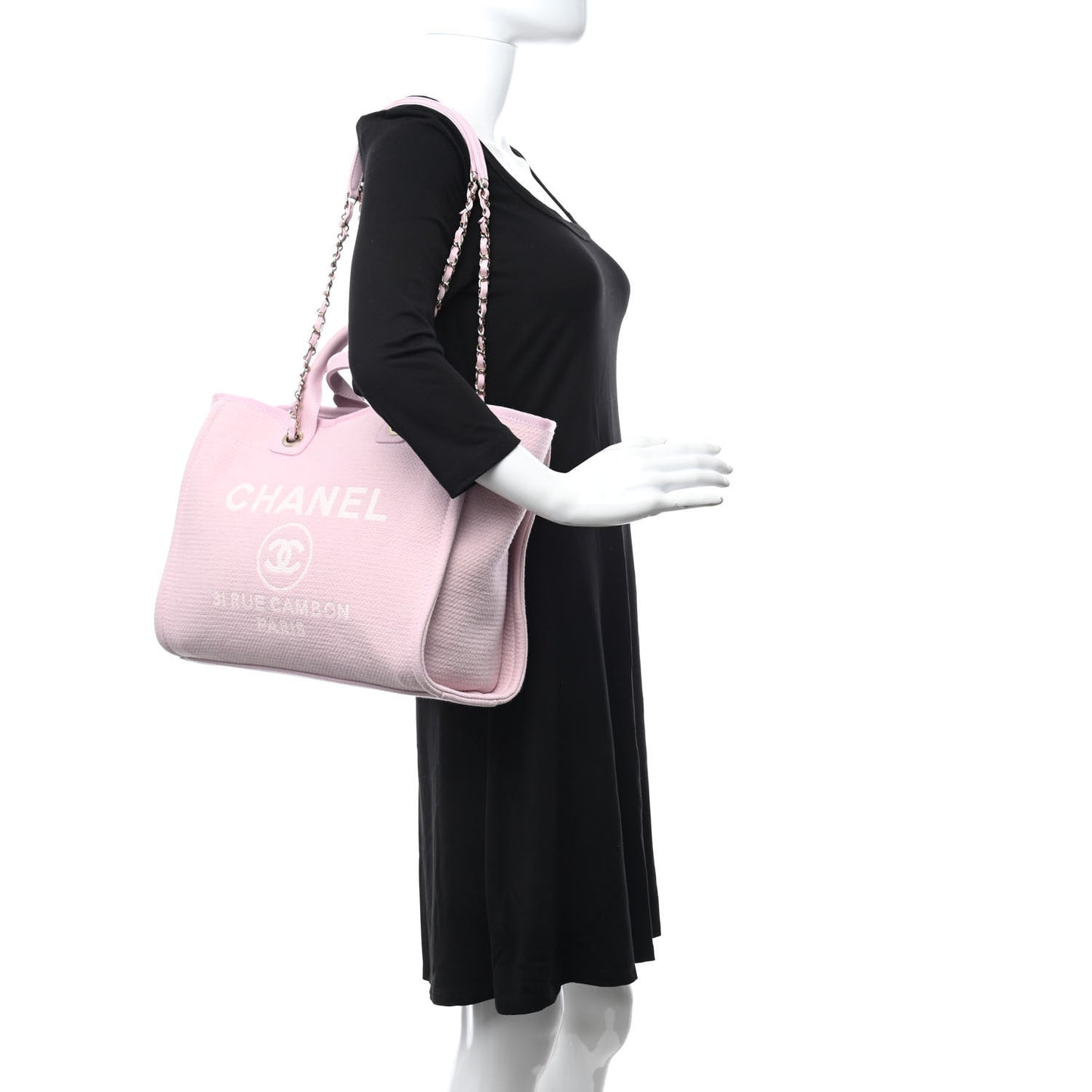 Mixed Fibers Small Deauville Tote Light Pink