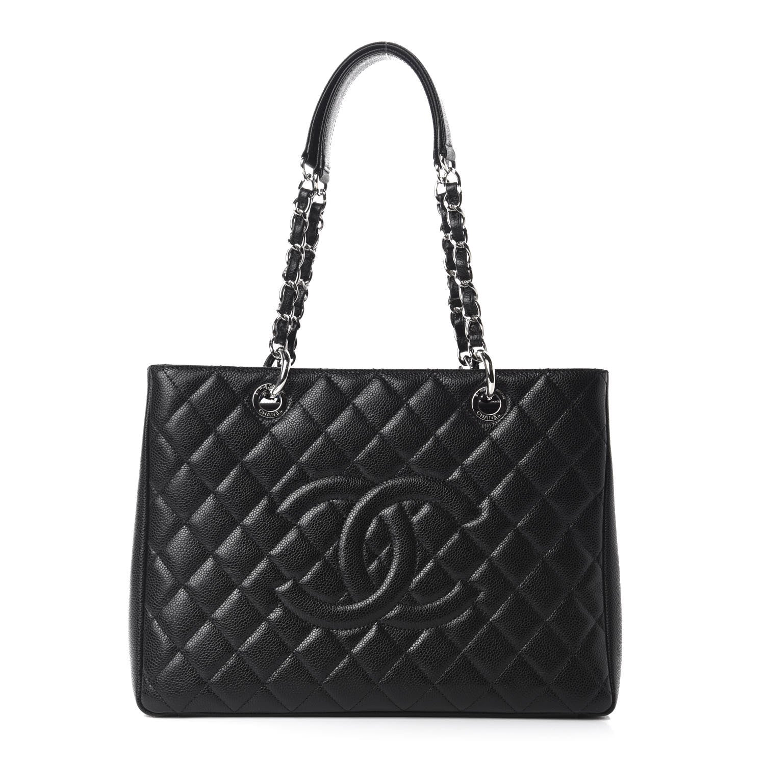 Chanel Caviar Quilted Grand Shopping Tote GST Black 1 of 10