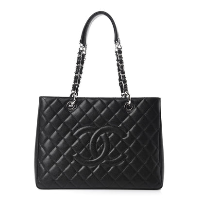 Chanel Caviar Quilted Grand Shopping Tote GST Black 1 of 10