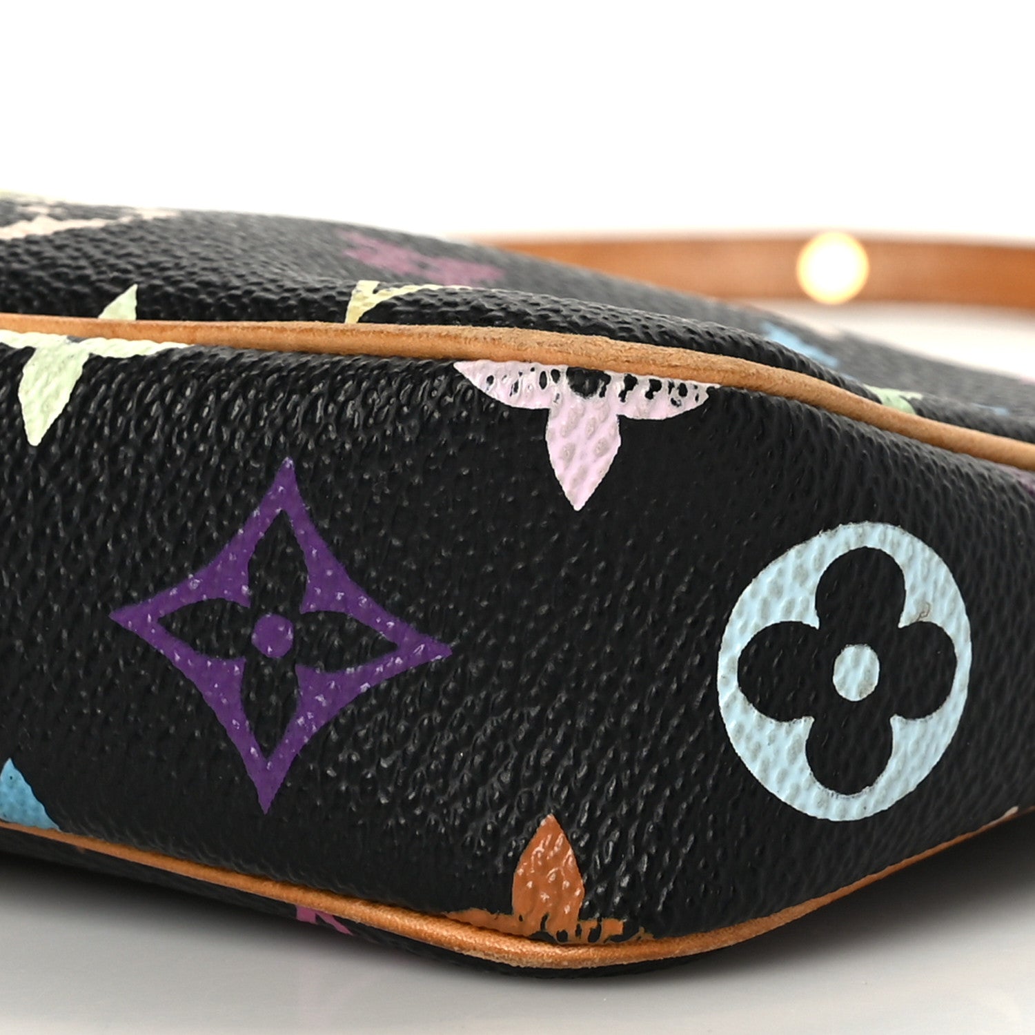 Louis Vuitton Monogram Multicolor Pochette Accessories Black 10 of 10
