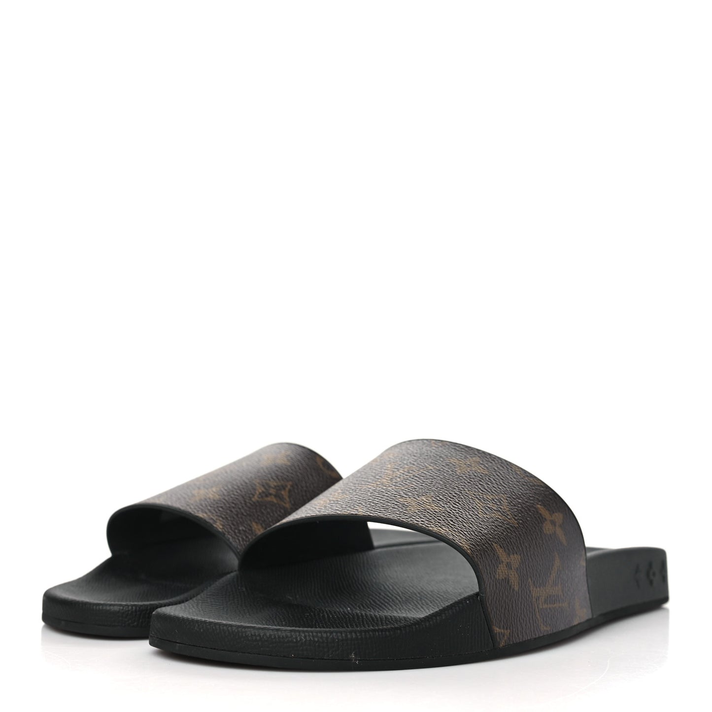 Rubber Monogram Mens Waterfront Mules 8.5 Macassar