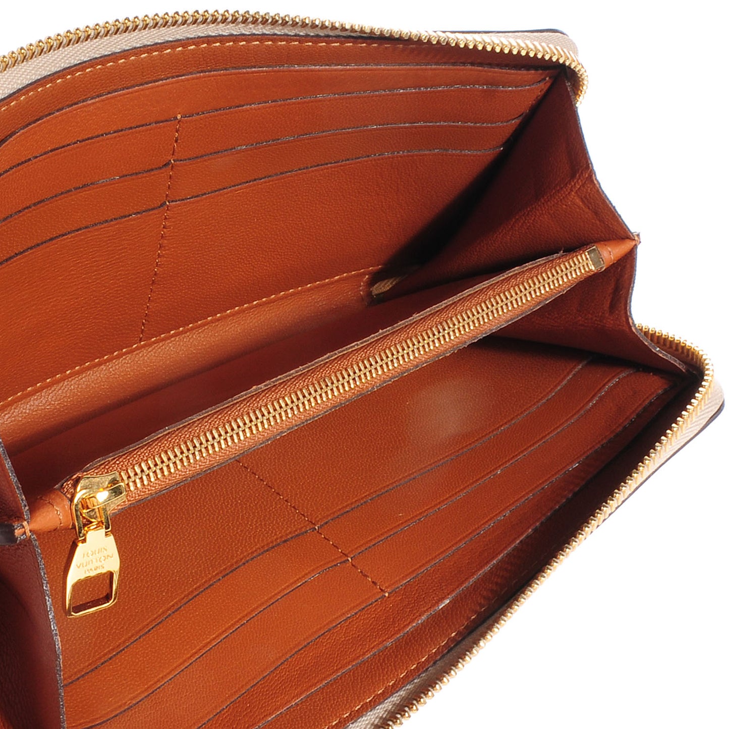 Veau Soie Leather Iena Wallet Galet