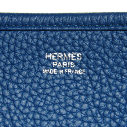 Hermes Taurillon Clemence Evelyne III TGM Bleu de Galice 9 of 14
