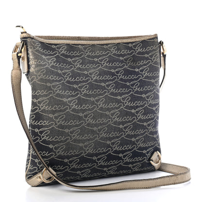 Gucci Canvas Gucci Print Abbey Messenger Bag Blue 2 of 5