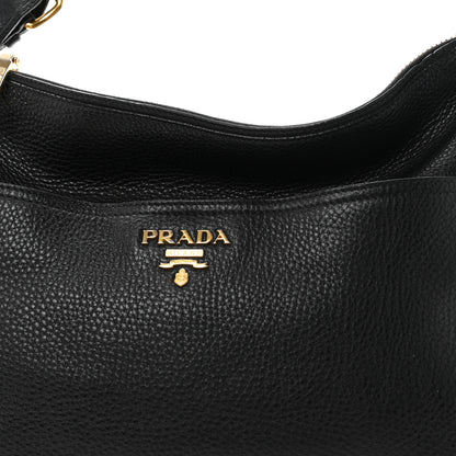 Prada Vitello Daino Sacca Hobo Black 8 of 10