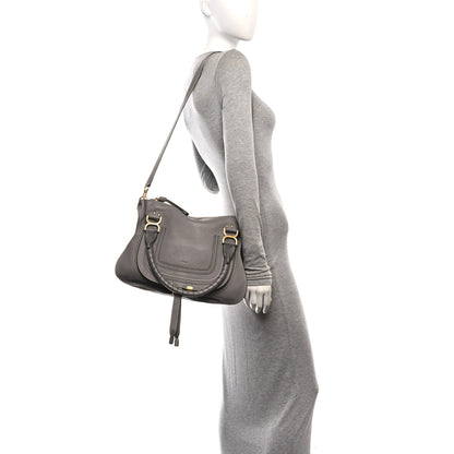 Chloe Calfskin Medium Marcie Satchel Cashmere Grey 2 of 9