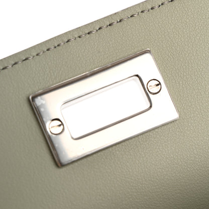 Fendi Elaphe Vitello Grace Python Print Micro Trifold Wallet Green Tea 13 of 15