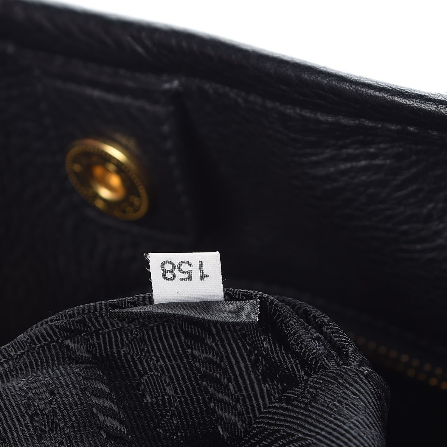 Prada Tessuto Nylon Vitello Daino Tote Black 8 of 8