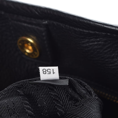 Prada Tessuto Nylon Vitello Daino Tote Black 8 of 8