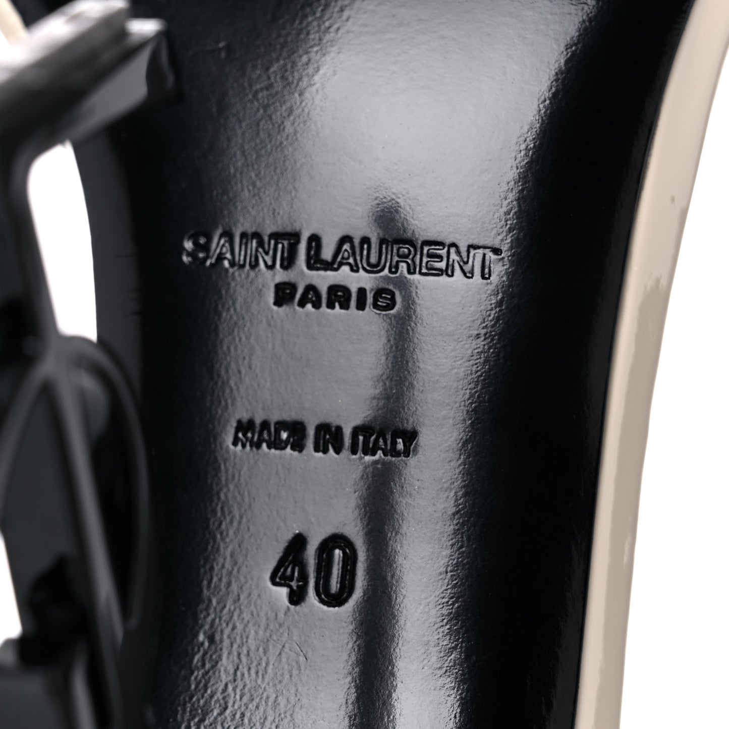 Patent Calfskin 110 Opyum Sandals 40 Neutro