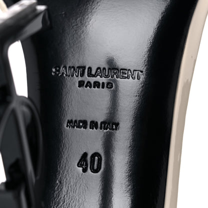 Saint Laurent Patent Calfskin 110 Opyum Sandals 40 Neutro 8 of 12