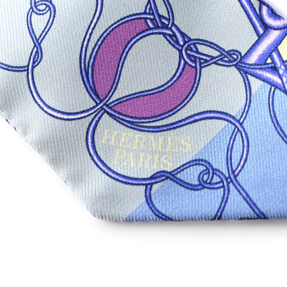 Hermes Silk Coup De Fouet Au Bloc Twilly Mauve Violet Jaune Soufre 2 of 4