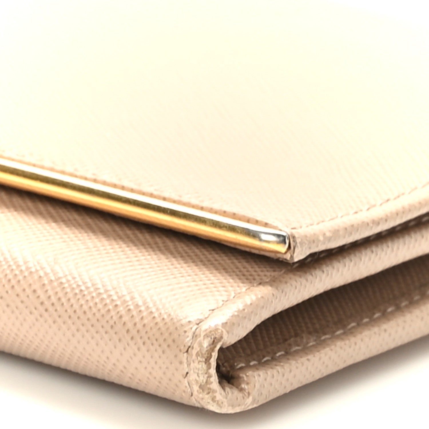 Prada Saffiano Metal Bar Chain Wallet Cammeo 8 of 8