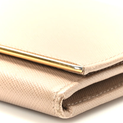 Prada Saffiano Metal Bar Chain Wallet Cammeo 8 of 8