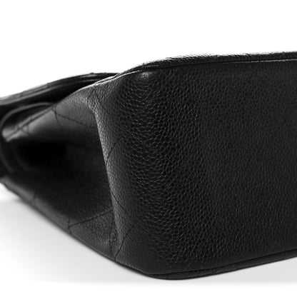 Chanel Caviar Quilted Jumbo Double Flap Black 9 of 13