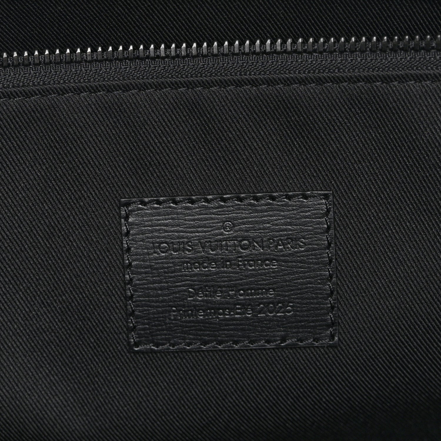 Louis Vuitton Calfskin Shopper Tote MM Black 7 of 10