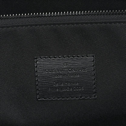 Louis Vuitton Calfskin Shopper Tote MM Black 7 of 10