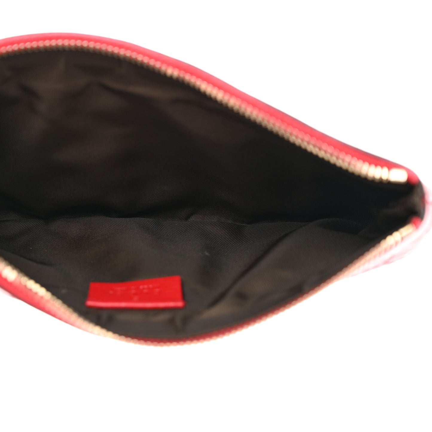 Guccissima Signature New Britt Wristlet Red