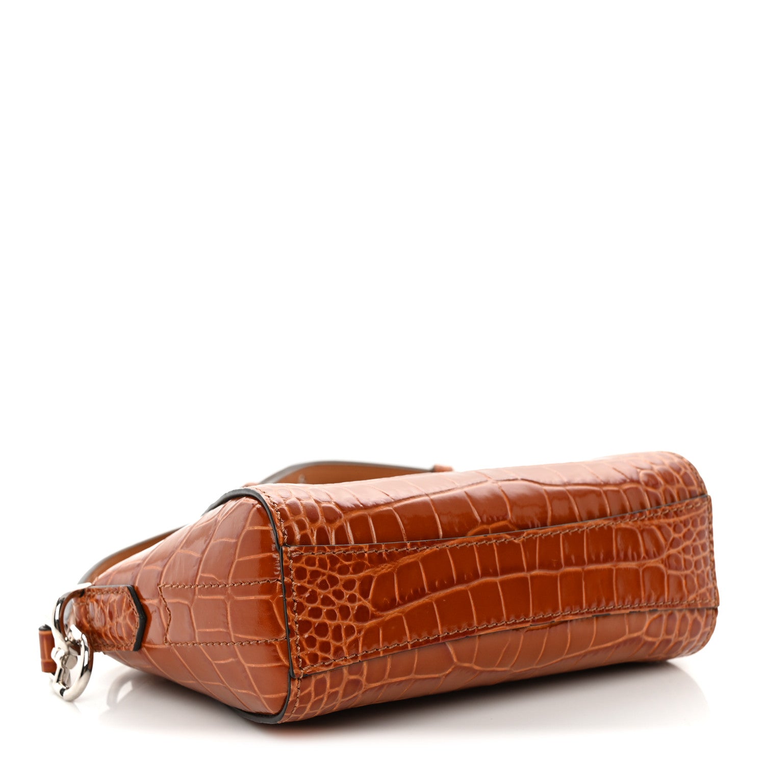Givenchy Calfskin Crocodile Embossed Nano Antigona Tan 1892364