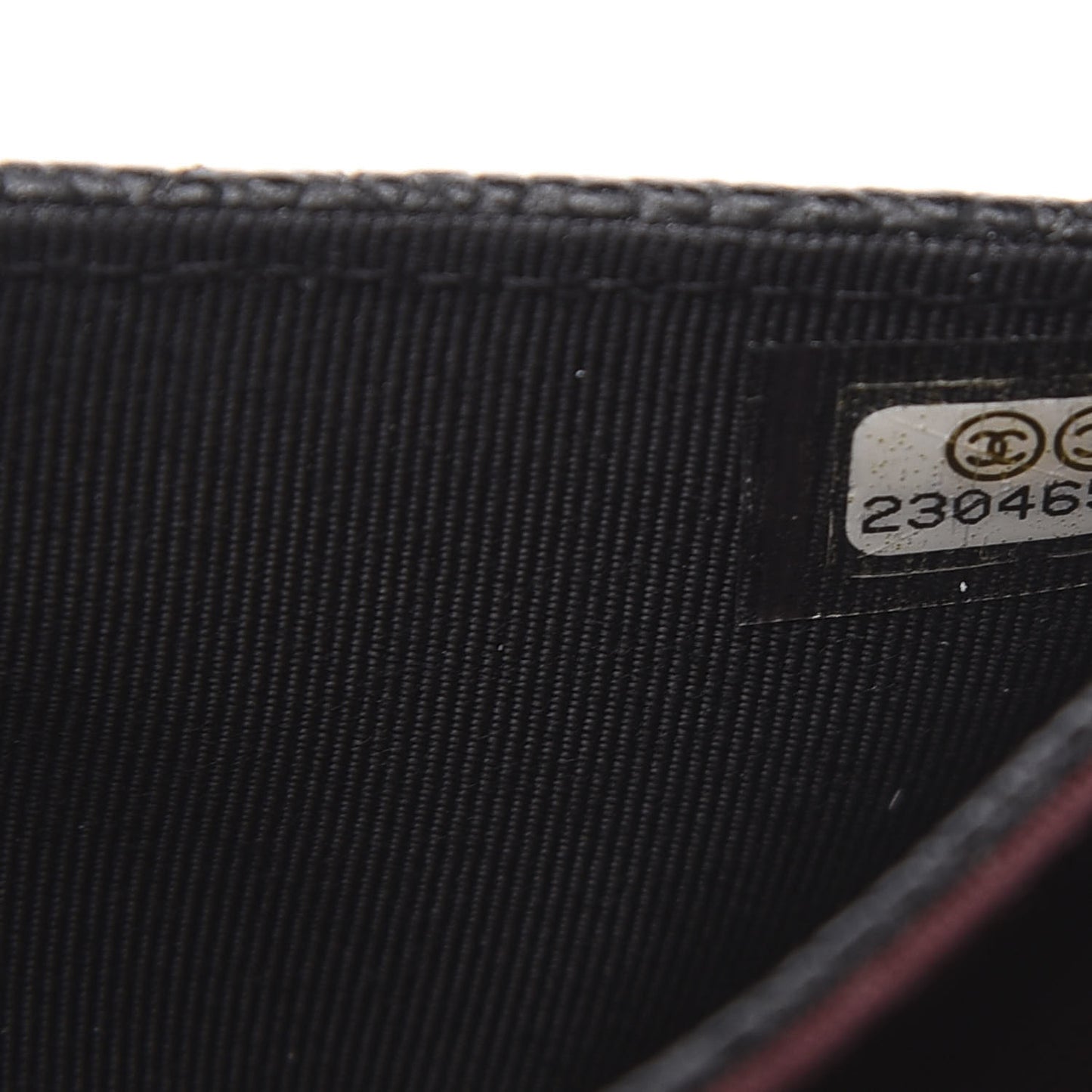 Caviar Quilted Flap Card Holder Black
