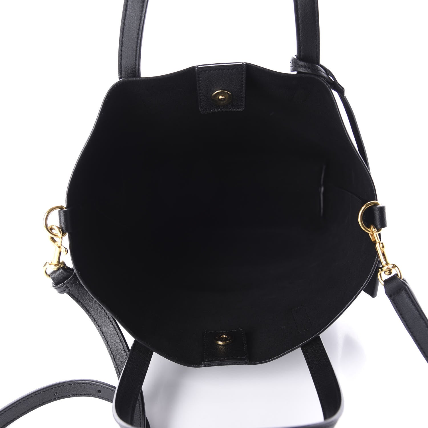 Saint Laurent Calfskin Toy Shopping Tote Black 5 of 12