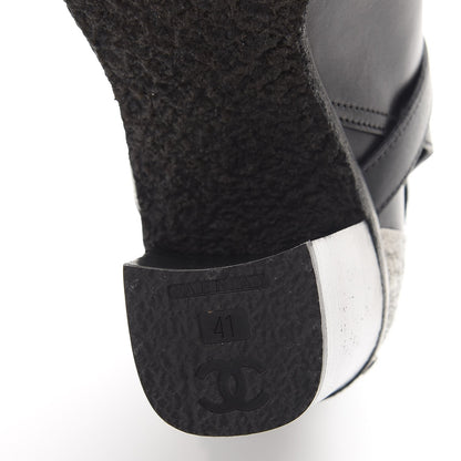 Chanel Calfskin Ankle Boots 41 Black 7 of 10