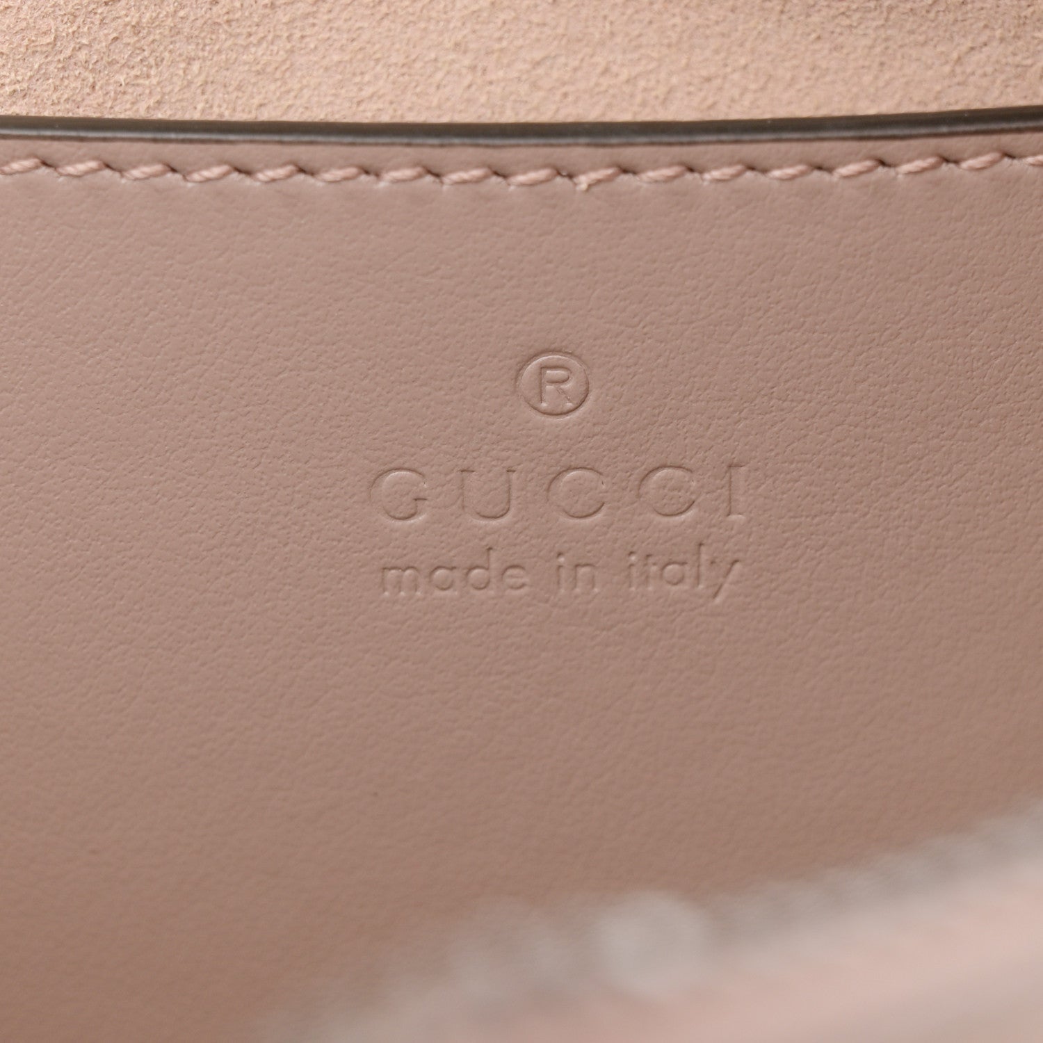 Gucci Calfskin Matelasse Small GG Marmont Chain Shoulder Bag Porcelain Rose 6 of 12