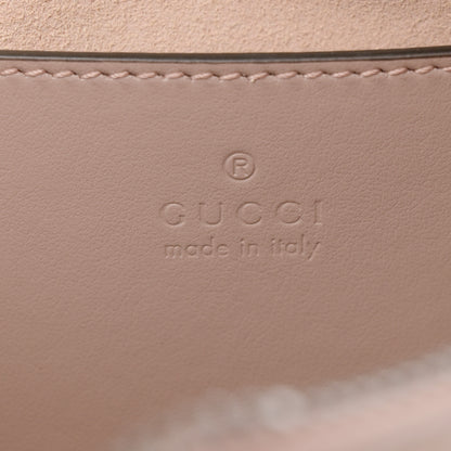 Gucci Calfskin Matelasse Small GG Marmont Chain Shoulder Bag Porcelain Rose 6 of 12