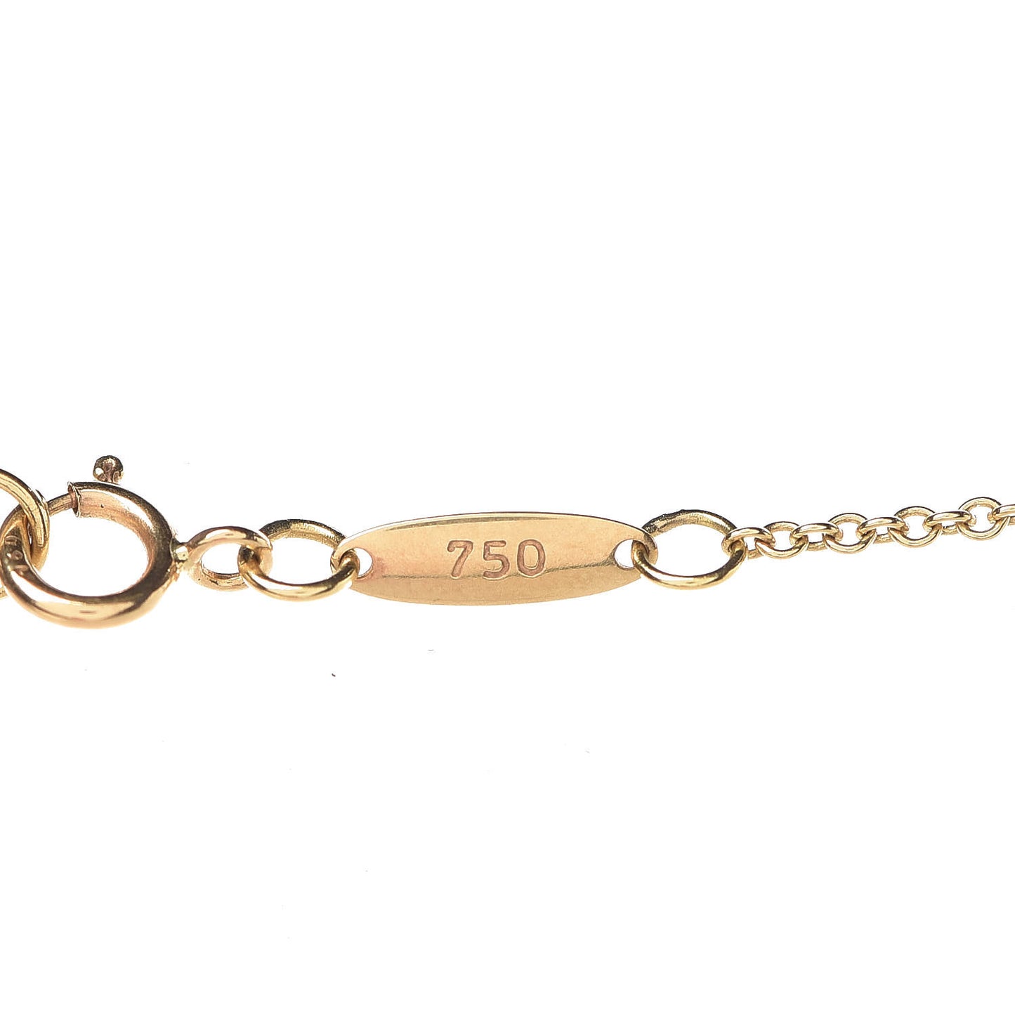 18K Yellow Gold Elsa Peretti 3 Open Heart Station Necklace