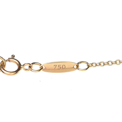 Tiffany 18K Yellow Gold Elsa Peretti 3 Open Heart Station Necklace 6 of 8