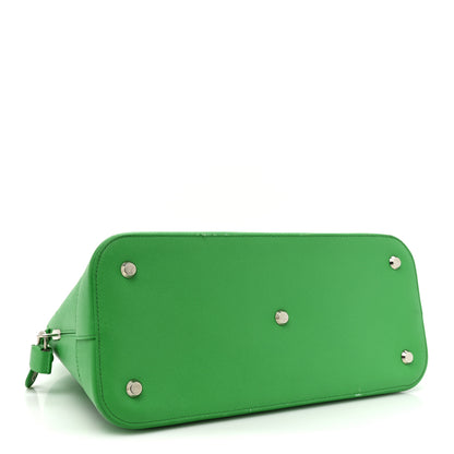 Balenciaga Signature Grained Calfskin Logo M Ville Top Handle Bag Green 4 of 20