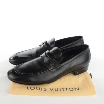Louis Vuitton Mens Calfskin Earl Loafer Black 9.5 8 of 8