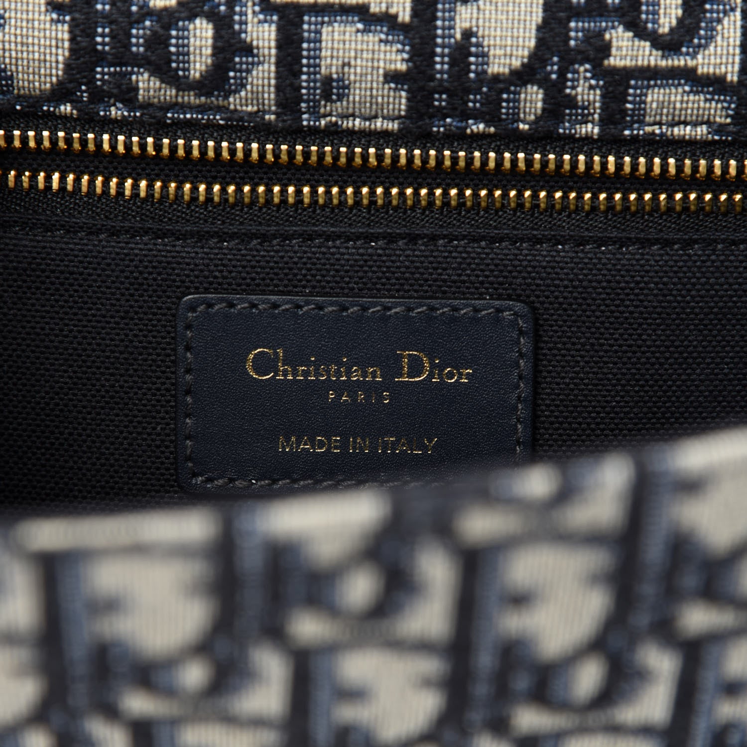 Christian Dior Oblique 30 Montaigne Chain Flap Bag Blue 9 of 11