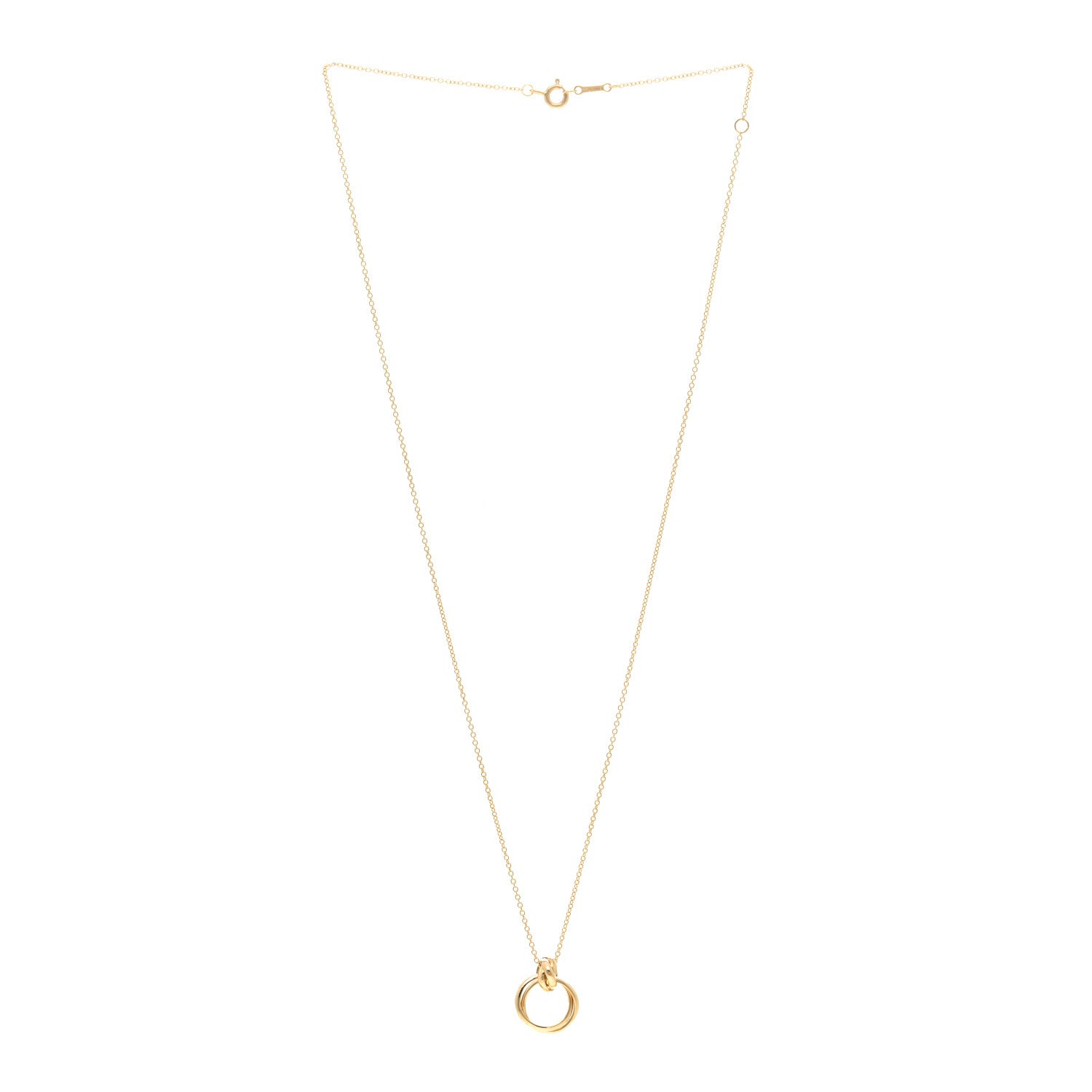 Tiffany 18K Yellow Gold Paloma's Melody Mini Circle Pendant Necklace 3 of 5