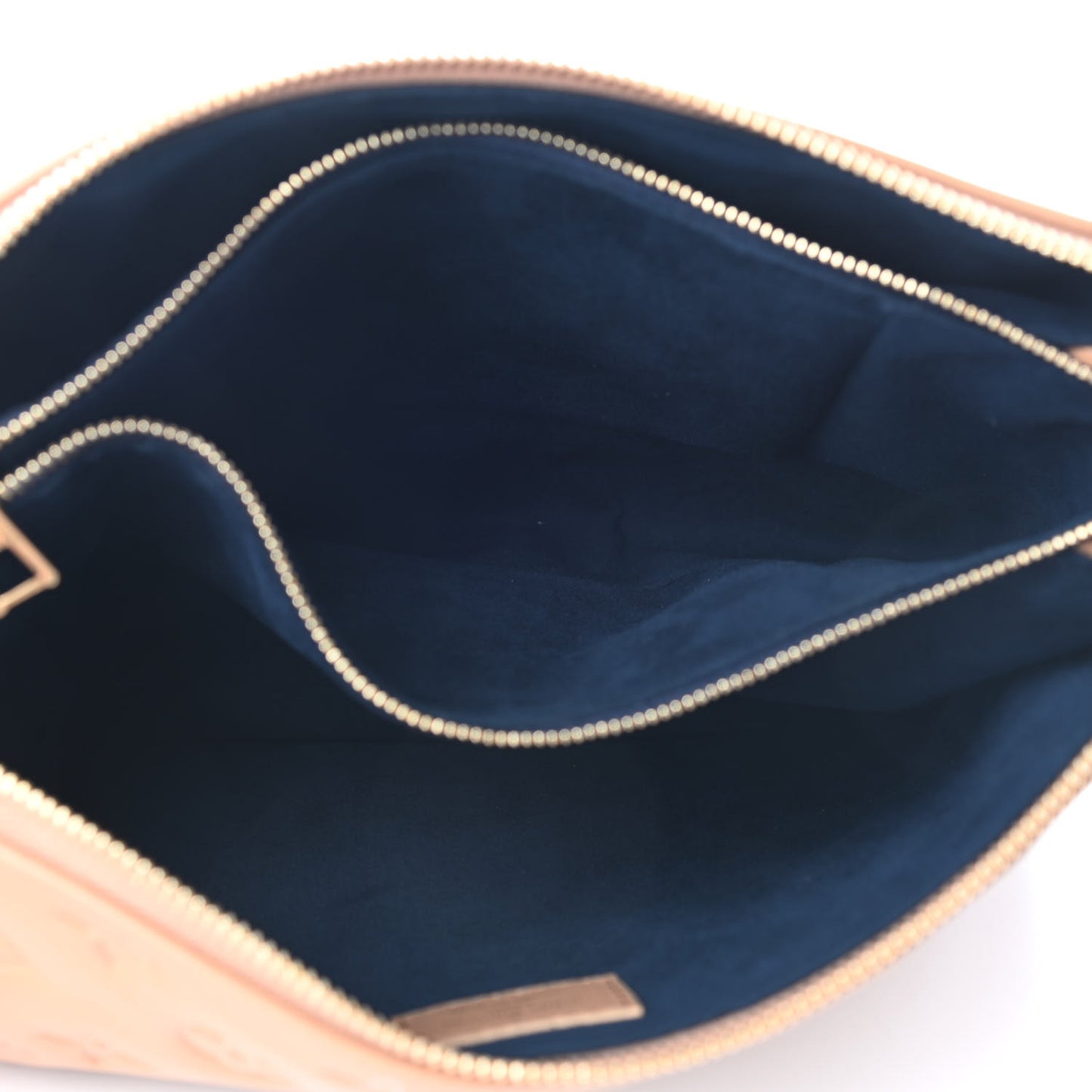 Lambskin Embossed Monogram Coussin PM Camel