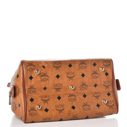 MCM Visetos Boston Bag Cognac 4 of 23